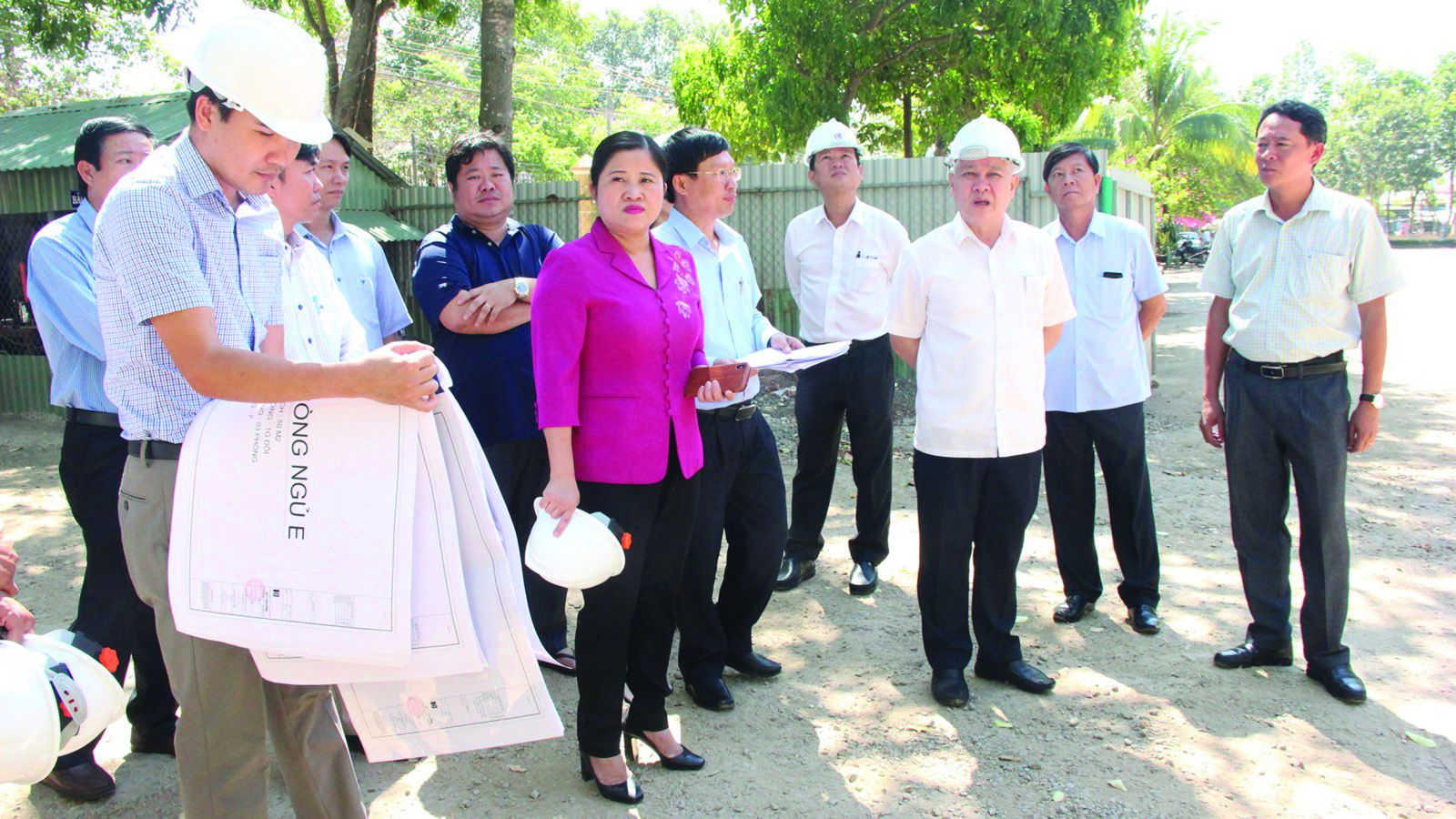 Lãnh đạo tỉnh Bình Phước kiểm tra tiến độ xây dựng công trình Trường Chính trị