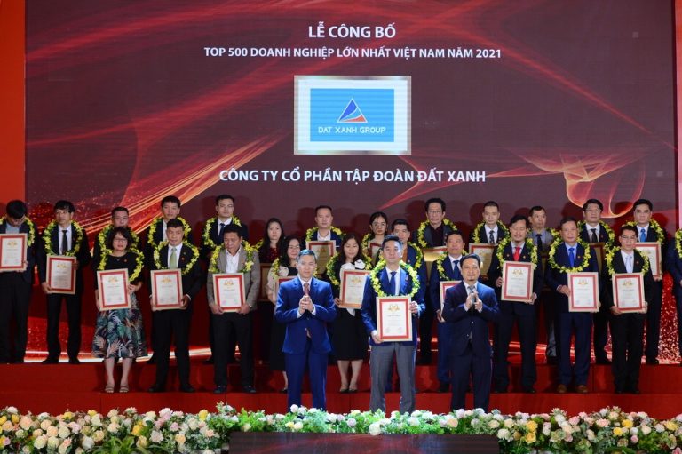 Đất Xanh tiếp tục nằm trong top 500 doanh nghiệp lớn nhất Việt Nam 2021